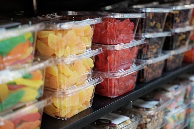 processed food in containers